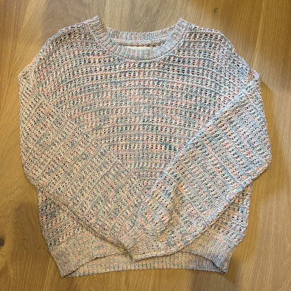 Saltwater Luxe pastel multi color sweater